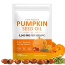 Daiasns Pumpkin Seed Oil with Saw Palmetto Capsules, 300 Softgels | Cold Pressed Pure Virgin Oil, Essential Fatty Acids & Phytosterols - Supports Hair, Urinary, Bladder & Prostate Health, Non-GMO