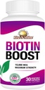 Creştere-N-Shine Biotin Boost 10.000 mcg Biotin 10000 mcg pentru a sprijini parul, piele, unghii şi Lashes 30 Conte