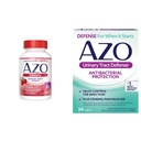 AZO Cranberry Urinary Tract Health Softgels & Urinary Tract Defense Antibacterial Protection, 100 Softgels & 24 Count