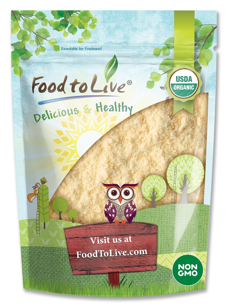Food to Live Organic Pea Protein Powder, 1.5 Pounds – Made from Non-GMO Yellow Peas, 80% Protein, Keto, Paleo, Vegan, Kosher, Raw, Unflavored, Unsweetened. Bulk. Great for Baking and Smoothies