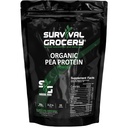 Survival Grocery® Organic Pea Protein - Organic, Non-GMO, North American Grown & Produced, Gluten Free, Vegan, Survival Grade Protective Bulk Bags with Long Shelf Life (2.2 lbs./1 Bag)