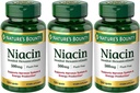 Set of 3 Nature's Bounty Niacin Flush Free 500 mg, 120 Capsules by Maven Gifts