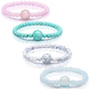 Jadive 4 Pieces Anti Nausea Wristband Seasickness Motion Sickness Bracelets Wristband Adjustable Motion Nausea Bands for Motion Sickness, Morning Sickness, Car Sickness, Travel Sickness