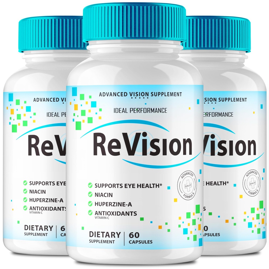 (3 Pack) Revision Eye Supplement Pills Advanced Vision 2.0 Eye Care Complex Vitamin Capsules Pro (180 Capsules)