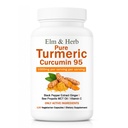 Elm & Herb Pure Turmeric Curcumin 95, Elm and Herb Turmeric Curcumin Supplement Capsules with Black Pepper Extract, Ginger, Bee Propolis, MCT Oil & Vitamin C (2)