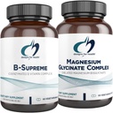 Desain untuk Kompleks Health Magnesium Glycinate (60 Capsules) & B-Supreme (60 Capsules) Bundle - B Vitamin Complex dengan Suplemen Magnesium Tinggi