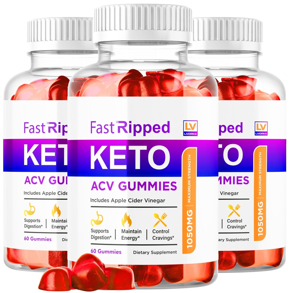 (3 Pack) Fast Ripped Keto ACV Gummies Advanced Weight Loss, Fast Ripped Weight Loss Gummies Keto+ACV, Keto ACV Gummies Ripped, Keto Fast, Ripped Keto, Fast Ripped Keto + ACV Gummies 1050mg, 3 Months