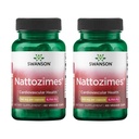 Swanson Triple-Strength Nattozimes 195 Milligrams/6750 Fu 60 Veg Capsules Enzyme (2 Pack)