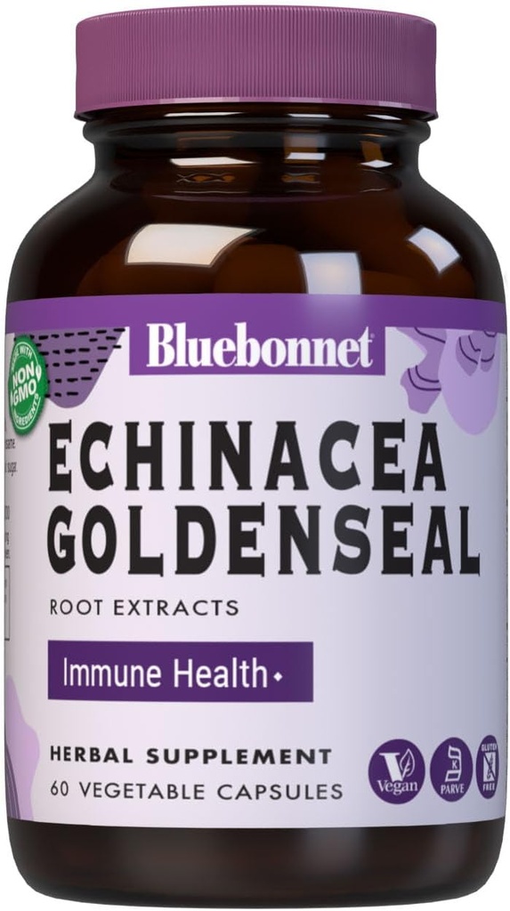 Blue Bobnant Echinacea Goldesal root supplement, 60 เคานต์