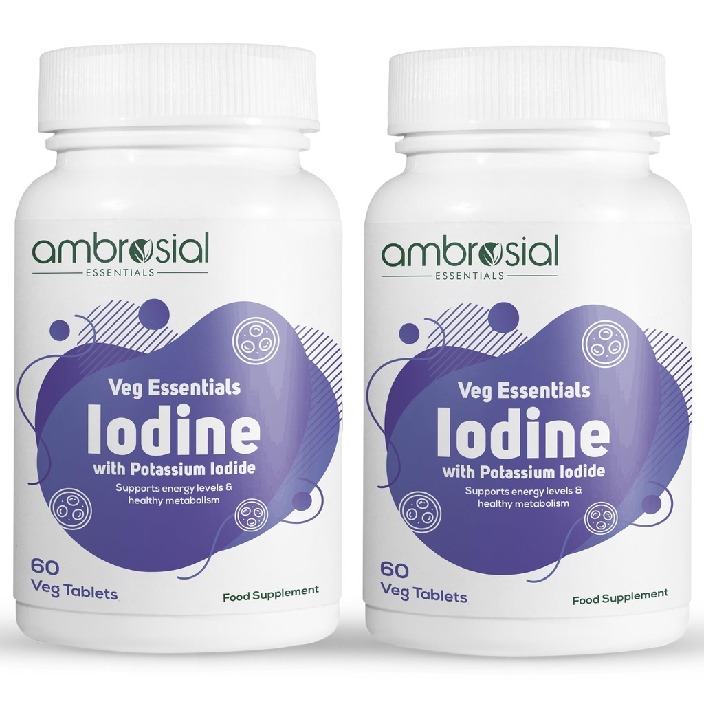 AMBROSIAL Iodine 5000mcg Tablets (Pack of 2-120 Tablets)