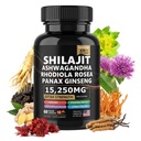 Pure shilajit Supplement with ashwagandha,Ginseng,rhodiola rosea,cordyceps Mushroom,Ginkgo biloba,stinging Nettle,Turmeric,8 in 1 Supplement