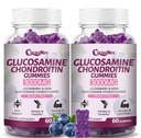 2 Packs 3000MG Glucosamine Chondroitin Gummies, Extra Strength Joint Support Supplement with MSM & Elderberry, Flexibility, Antioxidant Immune Support Gummy for Adults, Men & Women 120Cts