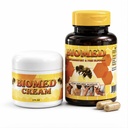 New Biomed Joint Support - Glucosamine Chondroitin - with Boswellia, Turmeric & Hyaluronic Acid - Joint Health Supplement, Mobility, Flexibility, 60 Capsules 1 Bottle & 2 oz bio med Cream