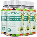 (4 Packs) Hemp Gummies High Potency for Sleep, Pain, Anxiety- Pure Extra Strength Organic Hеmp Oil Gummies - 100% Natural Bear Hemp Gummy for Adults
