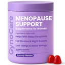 Menopause Supplements for Women | Menopause Gummy Vitamins | Relief for Hot Flashes, Night Sweats & Mood Swings | Helps Sleep Disruptions & Brain Function | 60 Vegan Gummies