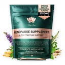 Menopause Supplement for Women | Replace 22 Pills with one Sachet per Day | Plant-Based Ashwagandha-Forward, Lemon Tea Flavor | Night Sweats & Hot Flash Relief - 30 Daily Stick Packs