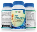 UltaLife Her Harmony Menopause Supplements for Women - Hot Flashes Menopause Relief & Hormone Balance for Women - Contains Black Cohosh, Dong Quai, Red Clover & More - Estrogen Free - 60 Capsules