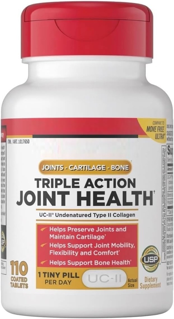 Signature Triple Action Joint Health, Helps Preserve Joints and Maintain Cartilage, Support Joint Mobility, Flexibility and Comfort - 110 Coated Tablets