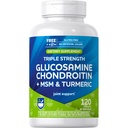 Rite Aid Ts Glucosamine Chon + Msm Caplets 120 Count, Supports Healthy Bones and Joints, Advanced Formula, Non GMO