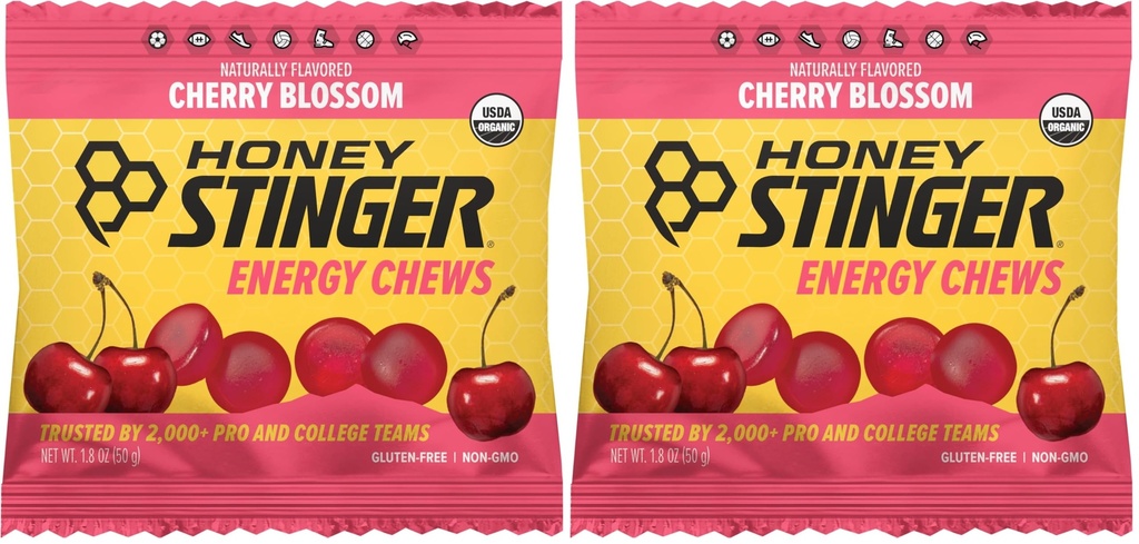 Honey Stinger Energy Chews, Cherry Blossom, 1.8 Ounce (Pack of 2)