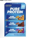 Pure Proteins Bars, Nutrient Rich Snacks with High Protein for Energy Support, Minimal Sugar, Gluten-Free, Variety Pack (In NEYUM Packaging) (25 Pack)