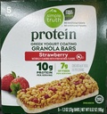 Simple Truth Protein Granola Bar, Strawberry, Greek Yogurt Coating, 10g Protein, 7g Fiber, Non-GMO, 5 Count (2 pack)