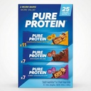 Pure Proteins Bars, Nutrient Rich Snacks with High Protein for Energy Support, Minimal Sugar, Gluten-Free, Variety Pack (In NEYUM Packaging) (25 Pack)