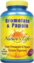 Nature's Life Bromelain & Papain | Proteolüütilised ensüümid seedetrakti toetamiseks ja mugavuseks | ananassist ja papaiast | 250 mg (250 CT)