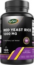 Oxify Red Yeast Rice 1200 mg | 120 Tablets | Gluten-Free, Non-GMO | Supplement Made in USA