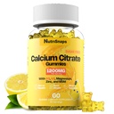 Sugar Free Calcium Citrate Gummies 1200mg with Vitamin D3 K2, Magnesium, Zinc, MSM for Men & Women, Bone, Muscle, Immune Support, Ultimate Absorption Calcium Supplement, Vegan, 60 Count