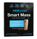 PEScience Smart Mass Gainer, Lean Muscle Weight Gainer, Whey Protein & Casein Protein Blend with Slow-Digesting Carbs, Maltodextrin-Free, Gourmet Chocolate, 14 Packets