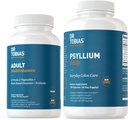 Dr. Tobias Adult Multivitamine & Psyllium Daily Supports Energy, Imunity & Healthy Bowel Movements with 42 Fruits & Vegatables, Psllium Husk, Bentonite Clay, Flaxseed & Natural Ingredients