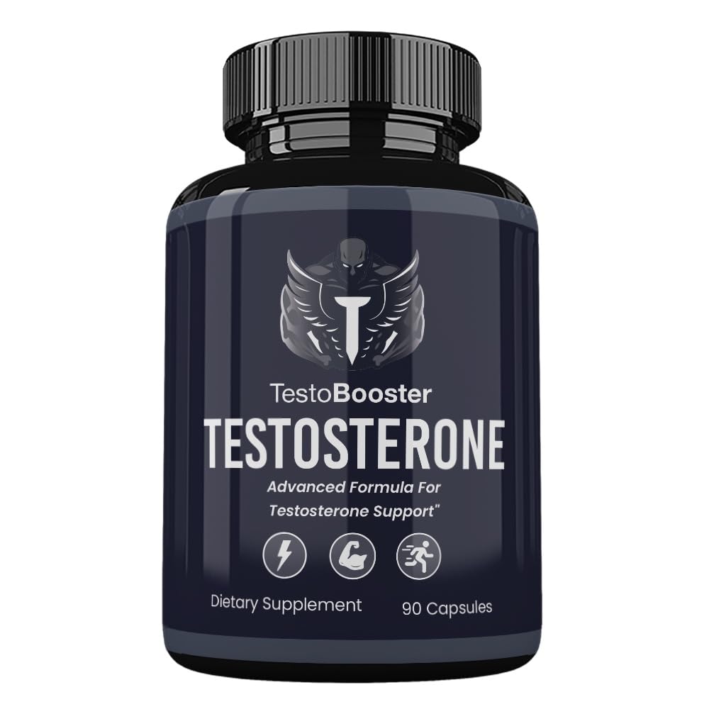 Testo Booster Advanced Formula*, Testo Booster Pills, Bio TestoBooster Dietary Supplement, 90 Capsules