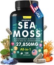 Sea Moss Castle Complex with Sea Moss, Black Seed Oil, Aşhwagandha, Ginger & Vitaminai C, D3-120 Capsules, Superfood Supplements - Advanced Seamoss Pills, Wild Sea Moss Pills, Pagaminta JAV