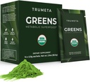 녹색 분말 여행 팩 - 기억, Digestion I Best Taste Super Greens Powder with Organic Spirulina, Goji, Beetroot, Pomegranate I Vegan, Non-GMO