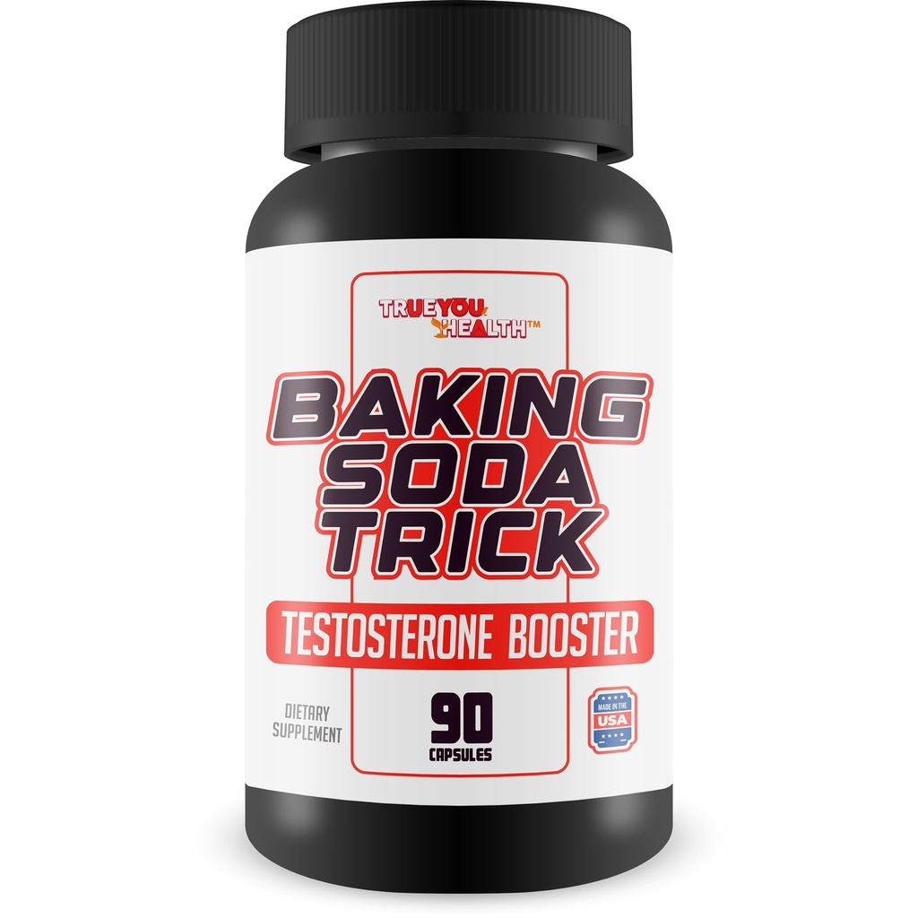 Baking Soda Trick Testosterone Booster - Our Best Low Testosterone Booster For Men - Premium Mens Test Support - Maca, Fadogia Agrestis, Tongkat Ali, Boron - Honey Baking Soda Trick For Men