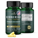 oliv Pure Berberine Supplement Capsules – Berberine HCI 1000mg - Natural Metabolic Support with 200mg Bitter Melon Fruit Extract and 50mg Banaba Leaf – 2 Veggie Capsules Daily (30 Servings)