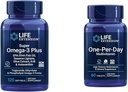 Livsforlengelse Super Omega-3 Plus EPA / DHA Fish Oil, Sesame Lignaner, Olive Extract & One-Per-Day Multivitamin - pakket med over 25 vitaminer, mineraler og plante