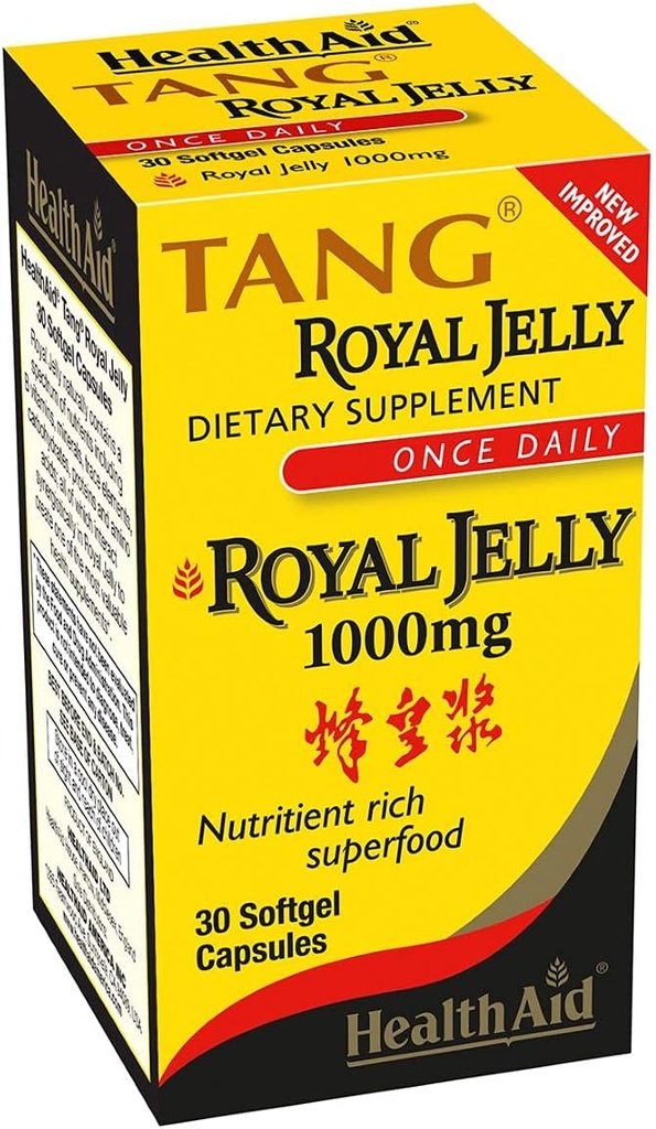 Health Aid, Tang Royal Jelly 1000mg, 30 Softgel kapsuly