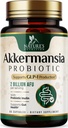 Akkermansia Integratore Probiotico per Donne & Uomini, Akkermansia Muciniphila GLP 1 Probiotici con Prebiotici, 2 miliardi di AFU, Digestivo Naturale, Salute Gut, & GLP 1 Supporto di Produzione, 60 capsule