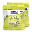 ZAND Immunity Lemon Zinc Throat Lozenges 2 Pack - Good-for-You Dry Mouth Lozenges, Immune Support Supplement w/Zinc 5mg, Eucalyptus, Mullein, Soothe a Dry Throat, Natural Flavor, Gluten Free, 50ct ea