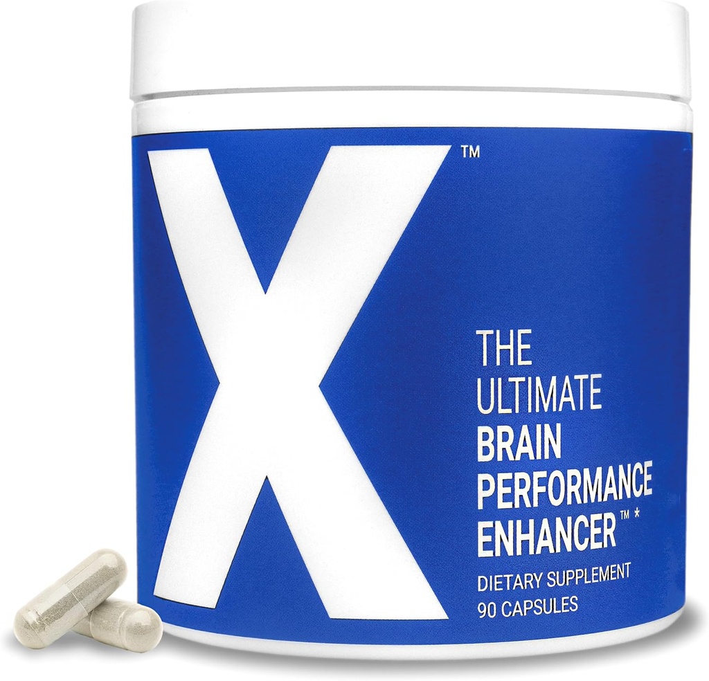 X - The Ultimate Brain Performance Advancedr - Dünyanın ən güclü beyin ekspertisi - Focus, Enerji, Yaddaşlıq, Konsentrasiyası - Elmi - Nootropic Stack