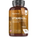 WeightWorld Vitamin B12 1000 mcg Supports Healthy Nervous System, Immunity & Energy Production - 450 Mini Tablets, 1+ Year Supply - Bioavailable B12 Methylcobalamin - Made in USA, Vegetarian, Non-GMO
