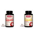 Jarrow Formulas Ultra Strength Methyl B-12 5000 mcg & Methyl Folate 800 mcg + P-5-P & Extra Strength Methyl B-12 1000 mcg & Methyl Folate 400 mcg + P-5-P, Dietary Supplement