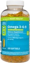 Omega 3-6-9 Ravintolisä (325 ct.) - Edistää Visual Function and Eye Health - Tuki sydän, sydän- ja verisuonitauti, terve iho, hiukset ja yleinen terveys (Omega 3-6-9)