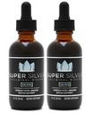 Super Silver 500 PPM Colloidal Silver - 2 Ounce Bottle with Dropper - 2 Pack