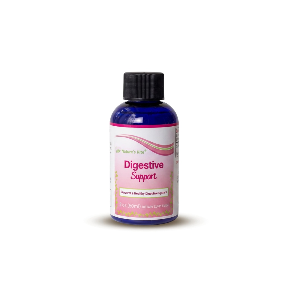 Nature's Rite Colloidal Silver - Digestive Support - Natural Formula with Silver Colloid 45 ppm - Promotes Digestive Comfort and Wellness - Liquid Form - Easy-to-Use 2 oz Bottles - 4 Count