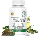 New Zealand - Green Lipped Mussel for Humans - 19,000mg Serving - Dried Freeze Perna Canaliculus with Omega 3 - Support Joint Mobility ' Circulation - Non GMO & Gluten - 60 Capsules