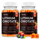 Lithium Orotate 5mg 10mg Gummies Lithium Supplements with Vitamin B, Magnesium & Selenium for Mood Support, Stress Relief, Brain Health, Non-GMO, Vegan, Gluten Free - Mixed Berry Flavor, 120 Gummies