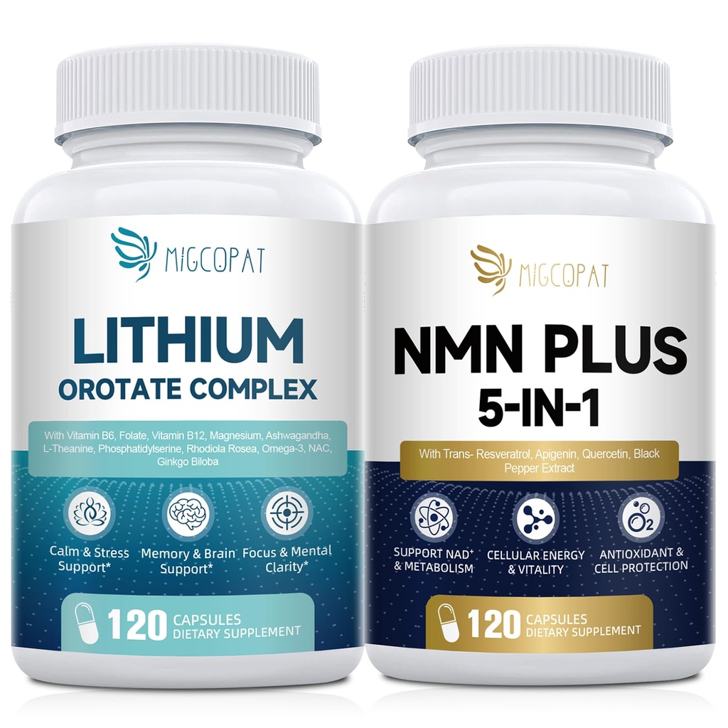 Migcopat Lithium Orotate Complex & NMN Supplement